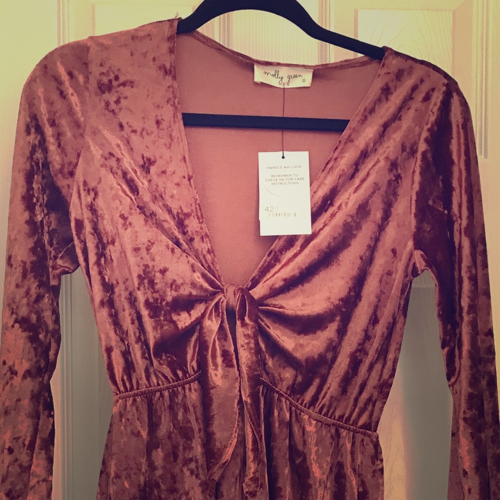 Crushed velvet short jumpsuit